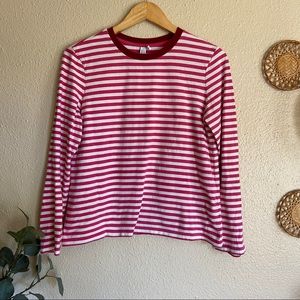& Other Stories Contrast Stripe Long-Sleeved Tee